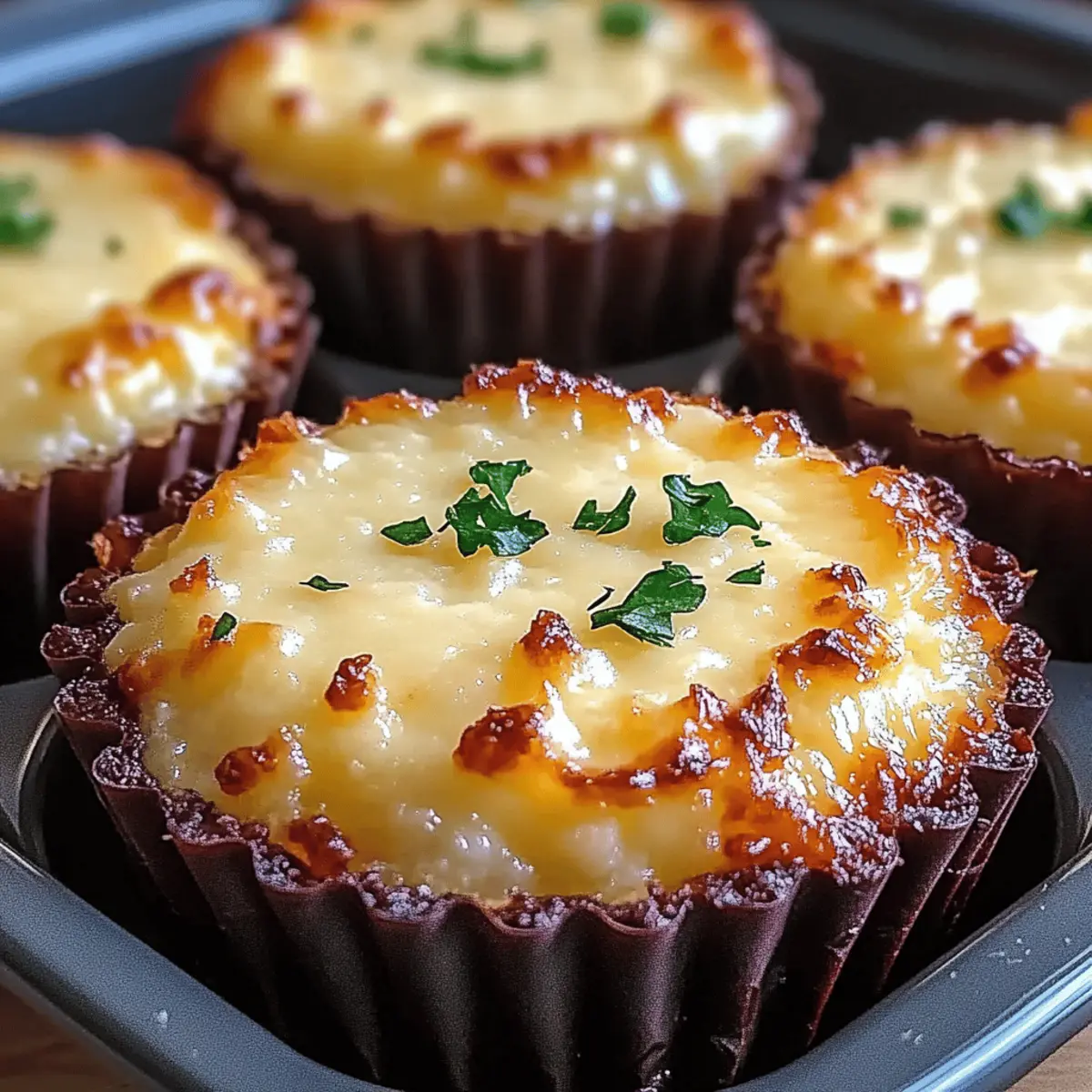 Cheesy Mashed Potato Muffins