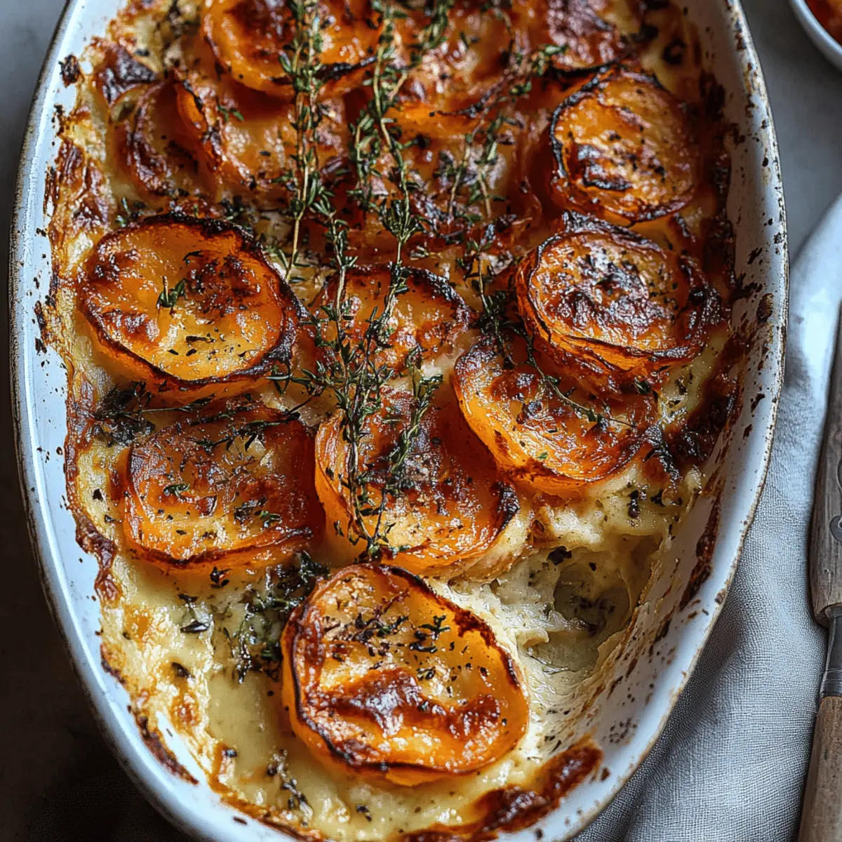 Cheesy Root Vegetable Gratin