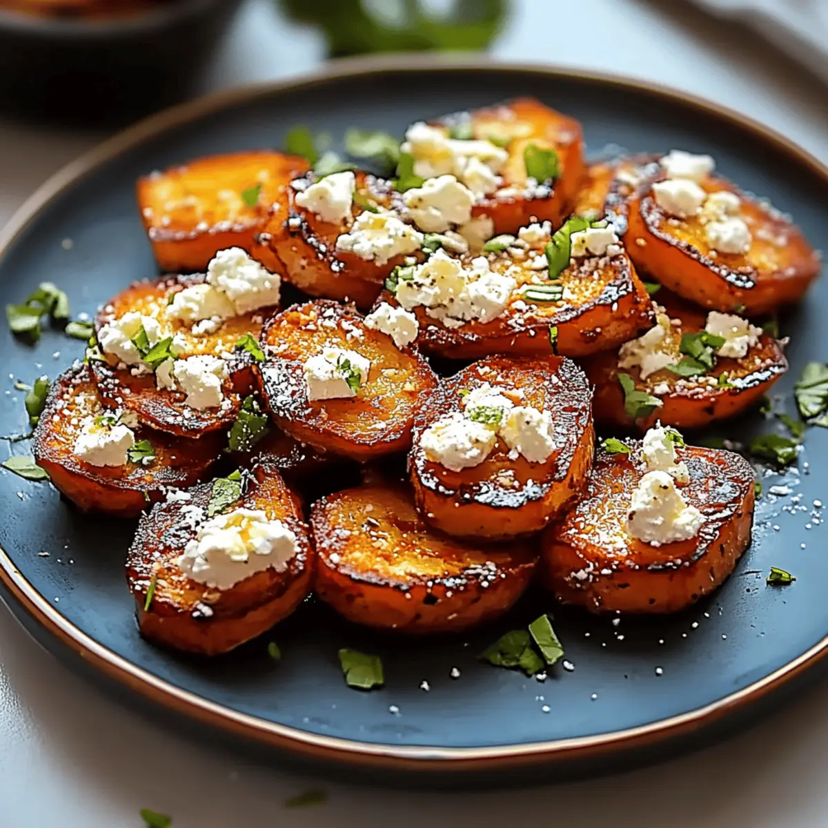 Honey Feta Sweet Potato Rounds