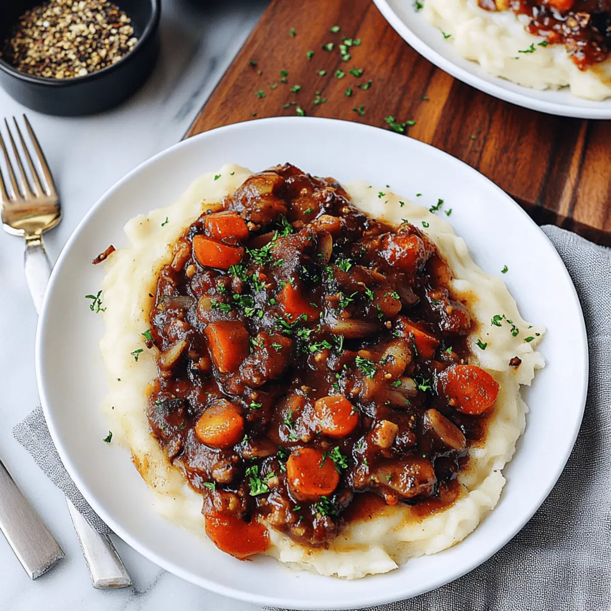 Vegan Mushroom Bourguignon