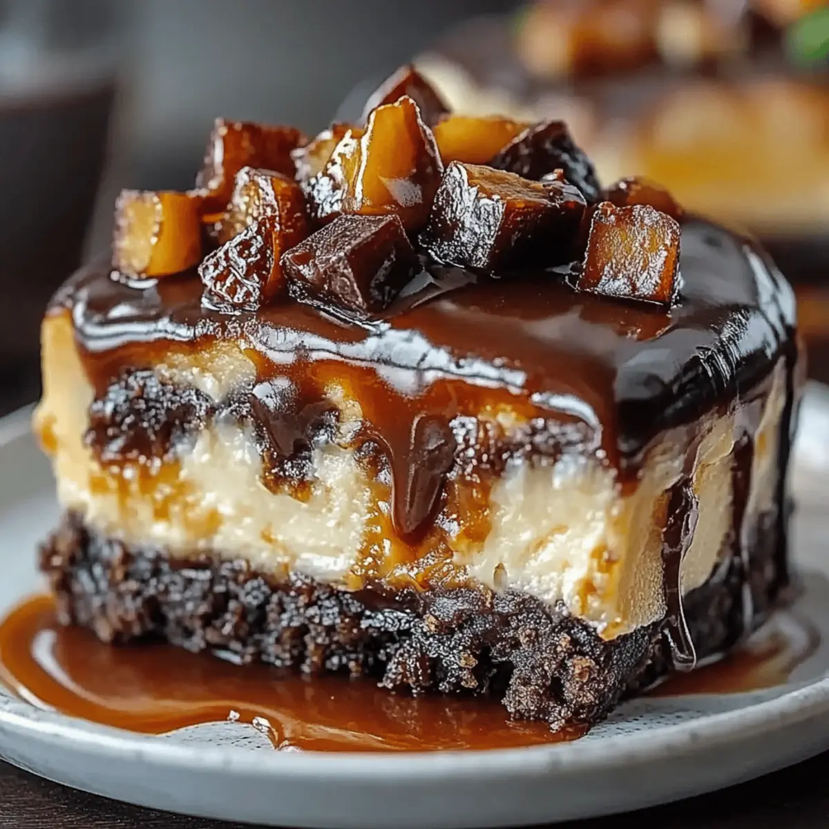 Caramel Brownie Cheesecake
