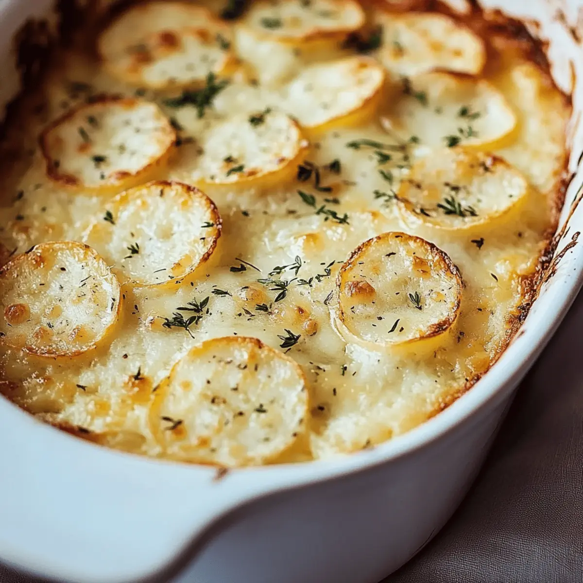 Cheesy Garlic Scalloped Potatoes