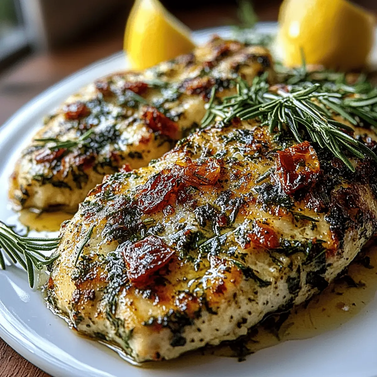 Mediterranean Herb Crusted Grilled Chicken