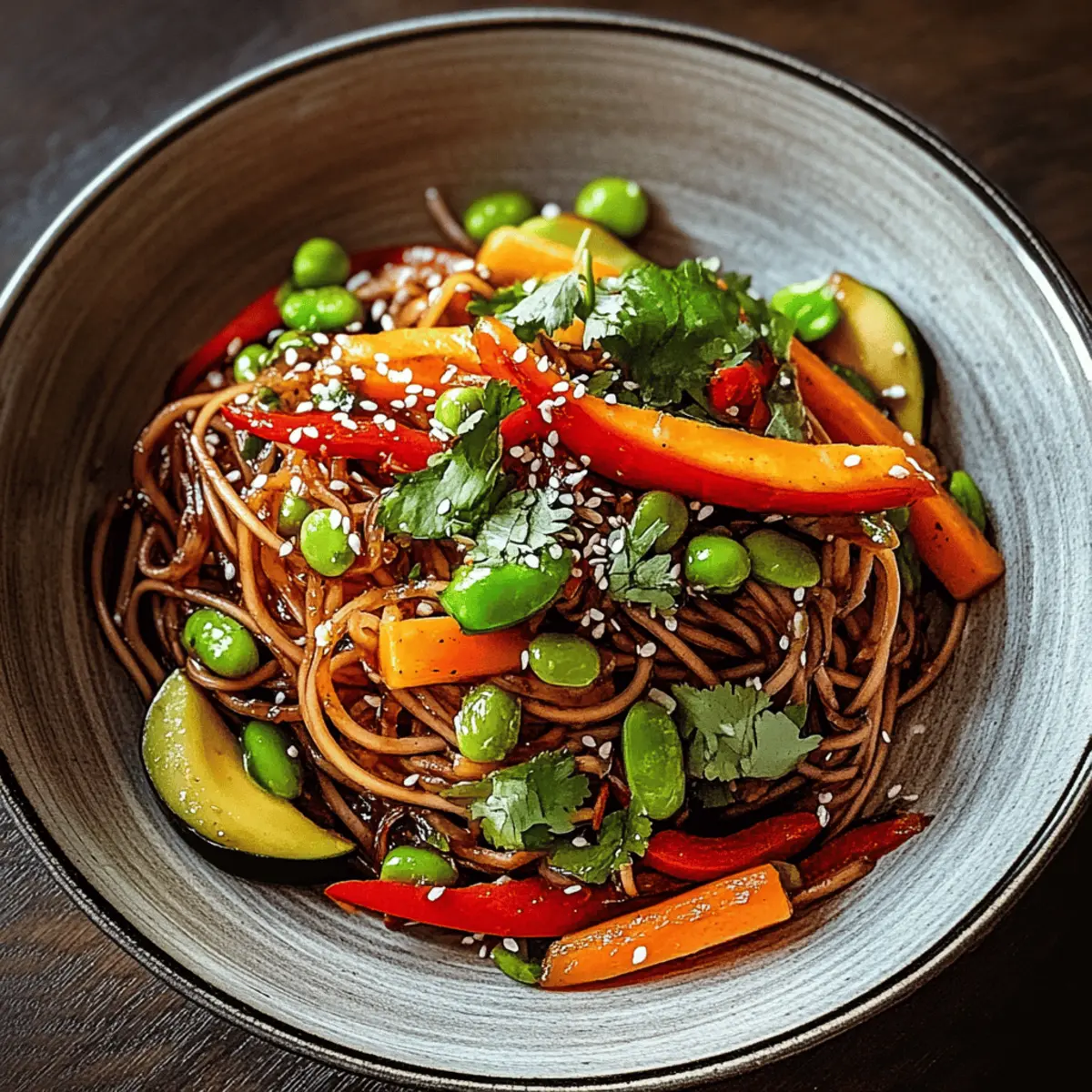 Cold Teriyaki Noodles Salad
