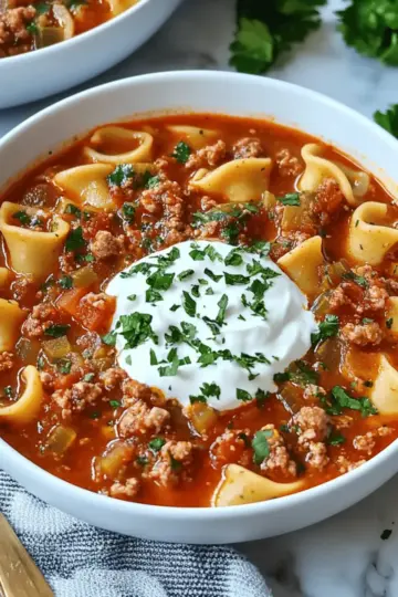 Slow Cooker Lasagna Soup