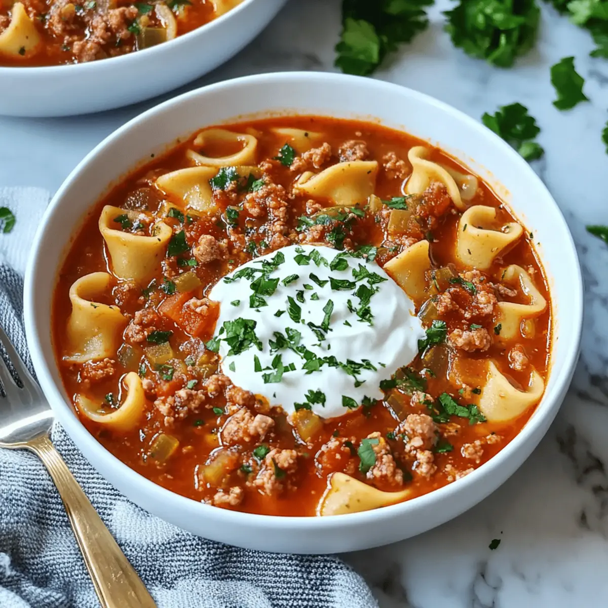 Slow Cooker Lasagna Soup