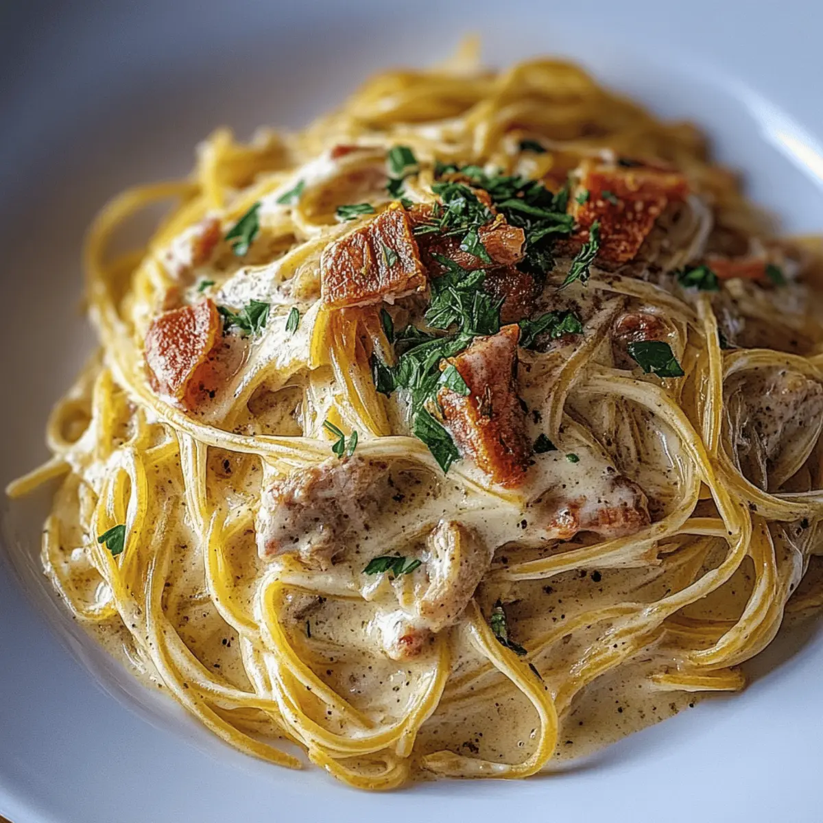 CrockPot Chicken Spaghetti