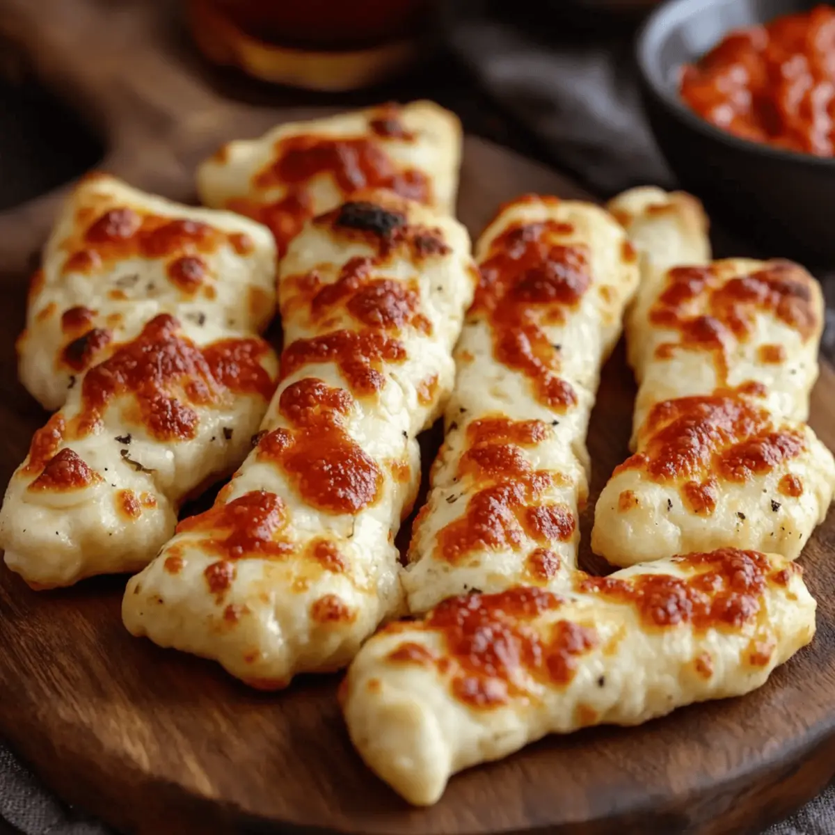 Cheesy Halloween Breadstick Bones