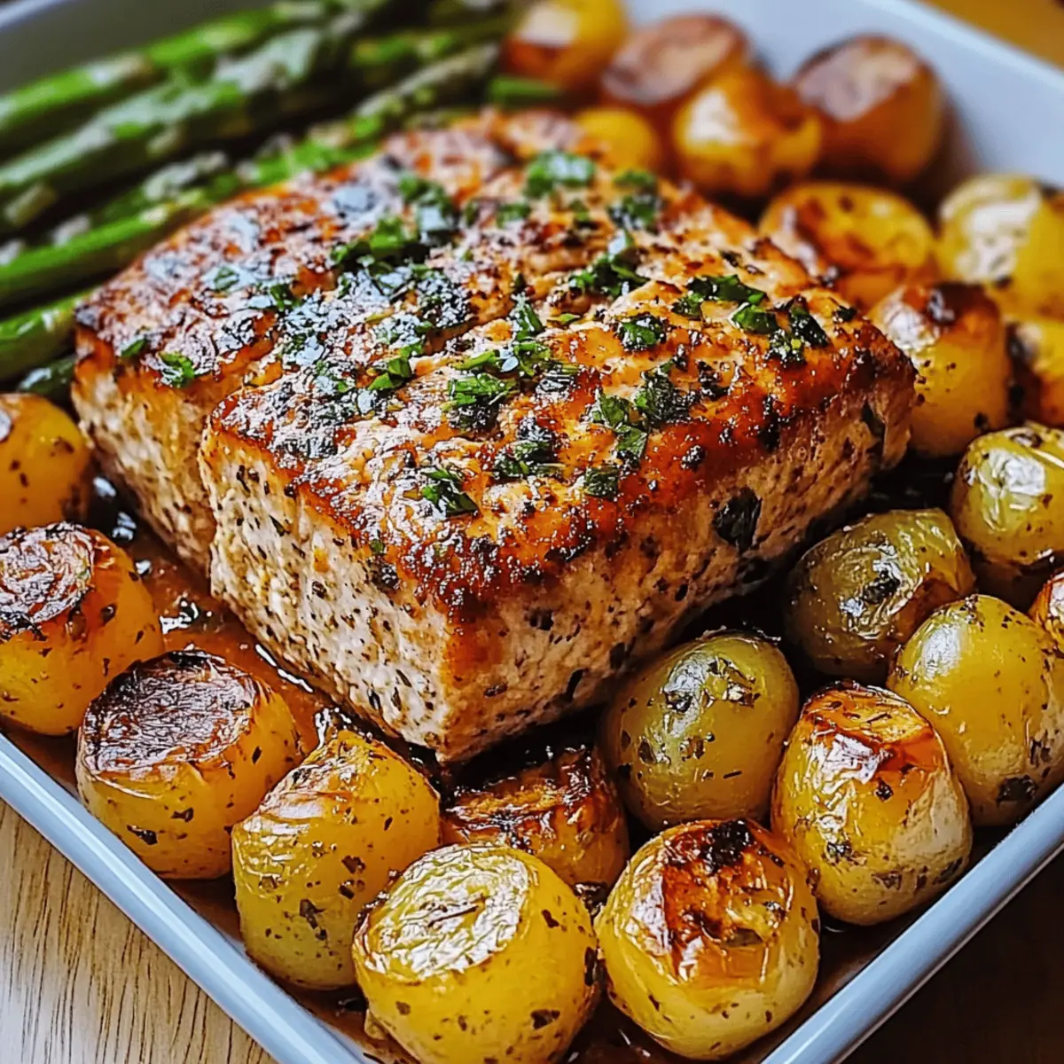 Sheetpan Salmon and Potatoes With Veggies