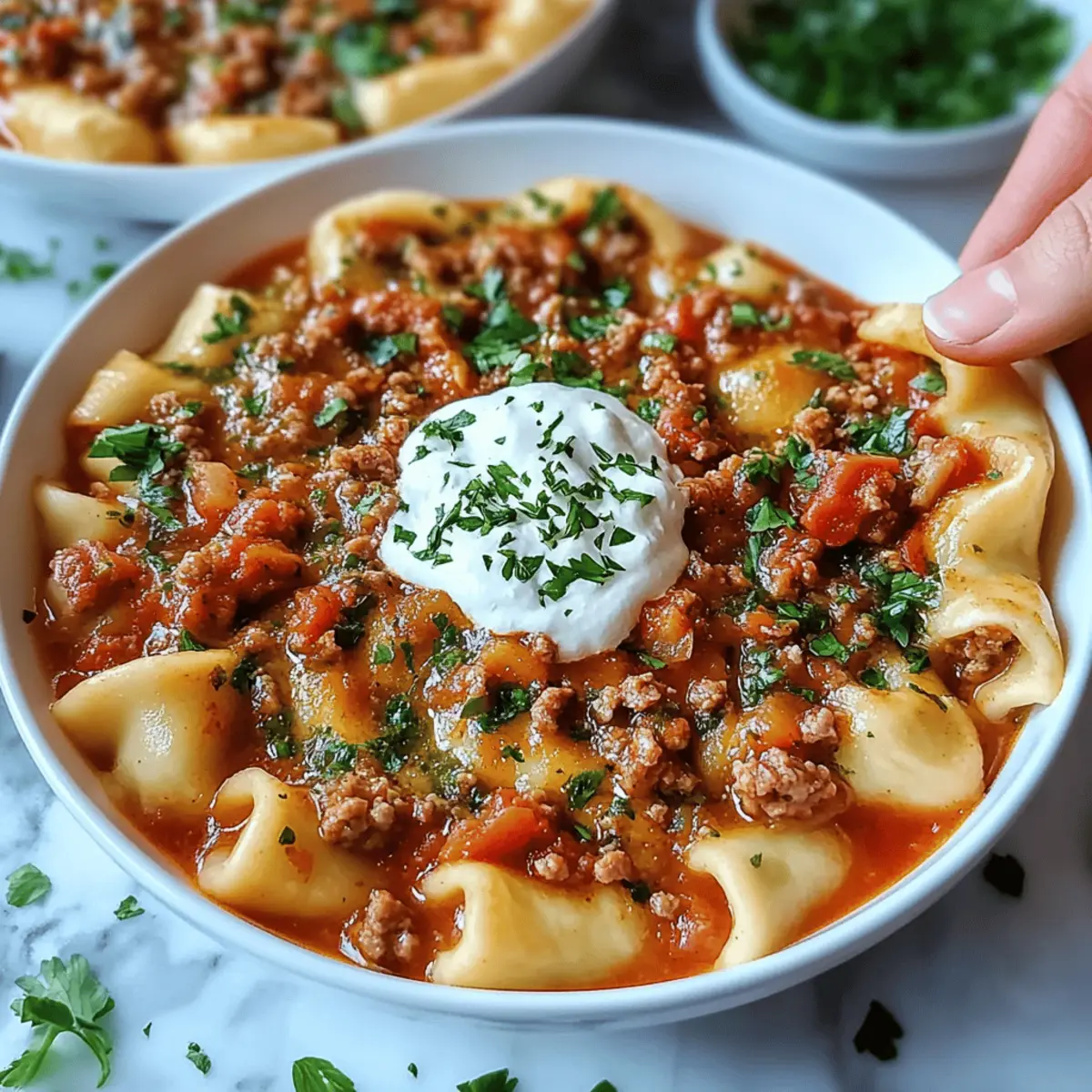 Slow Cooker Lasagna Soup