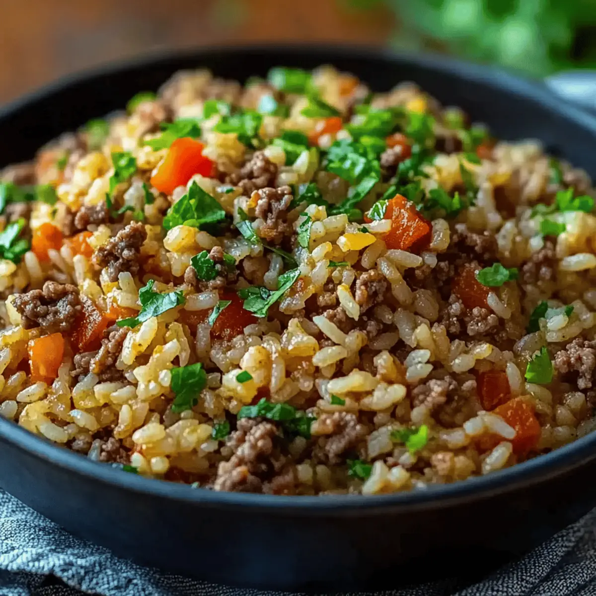 Dirty Rice with Ground Beef