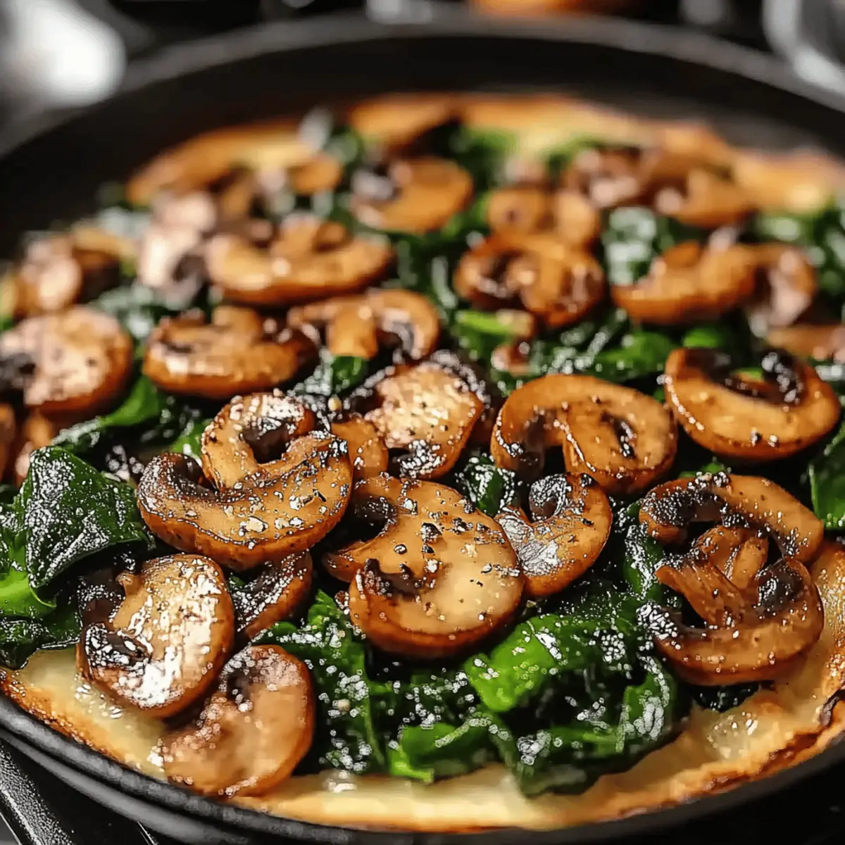 Sauteed Mushrooms with Spinach
