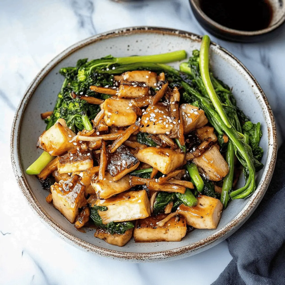 Tofu and Mushroom Stir Fry