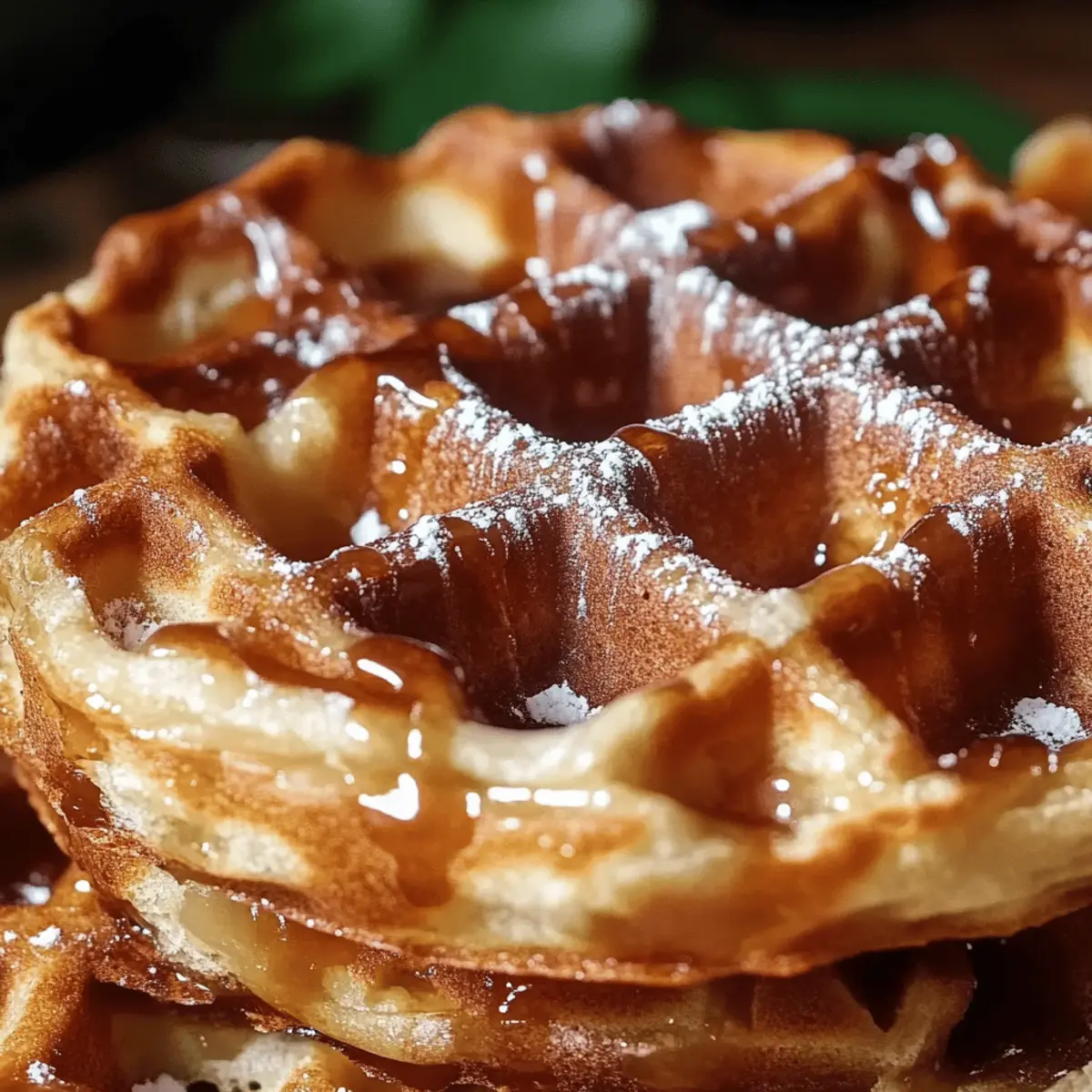 Apple Fritter Waffle Donuts