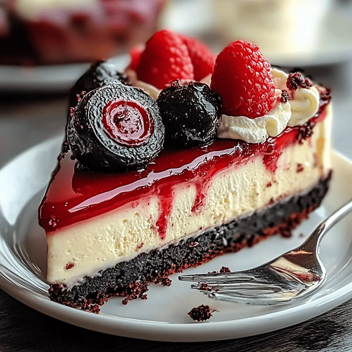 Red Velvet Oreo Cheesecake