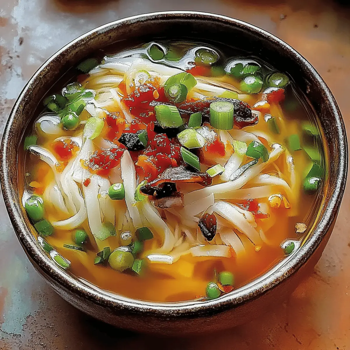 Ginger Garlic Chicken Noodle Soup