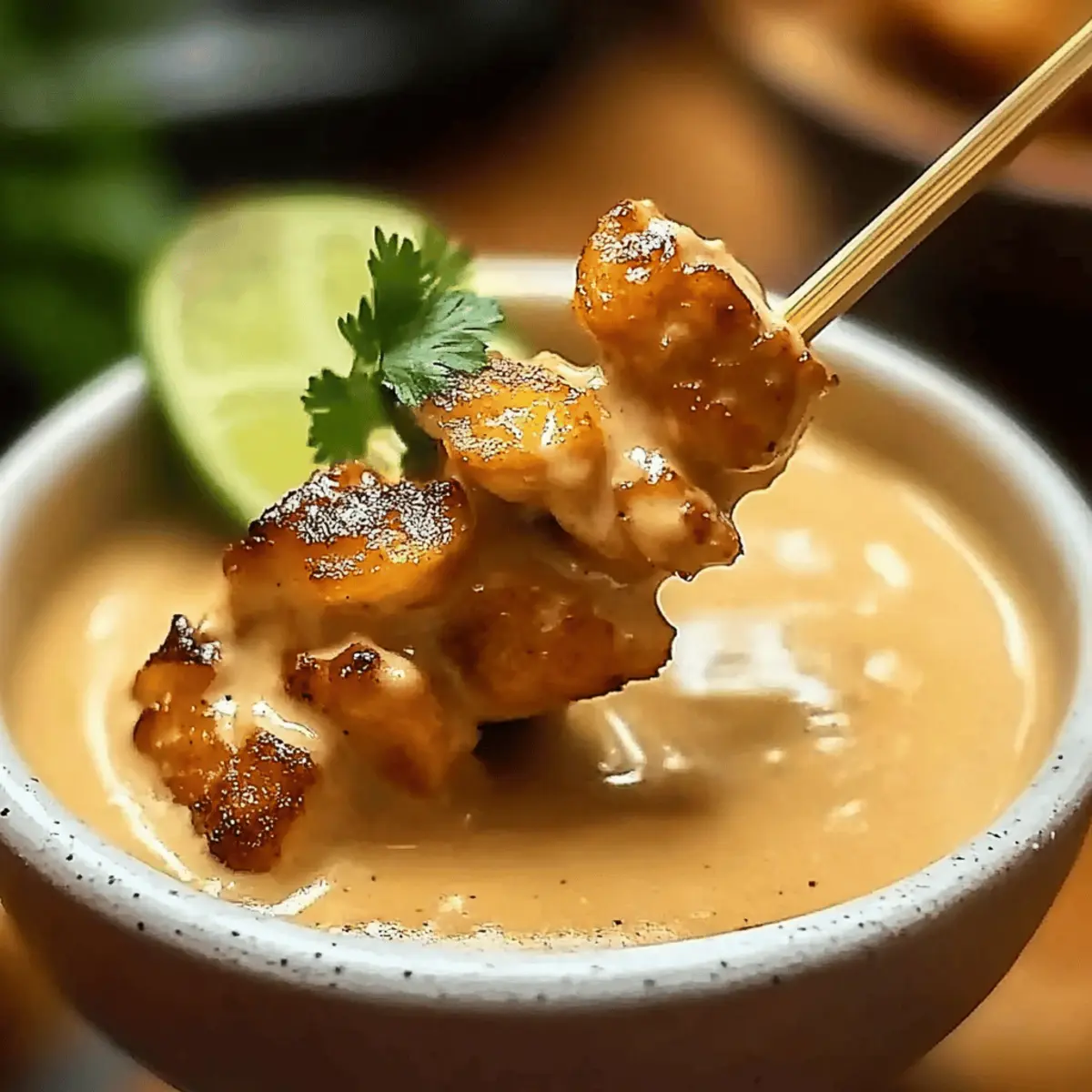 Thai Chicken Satay with Peanut Sauce