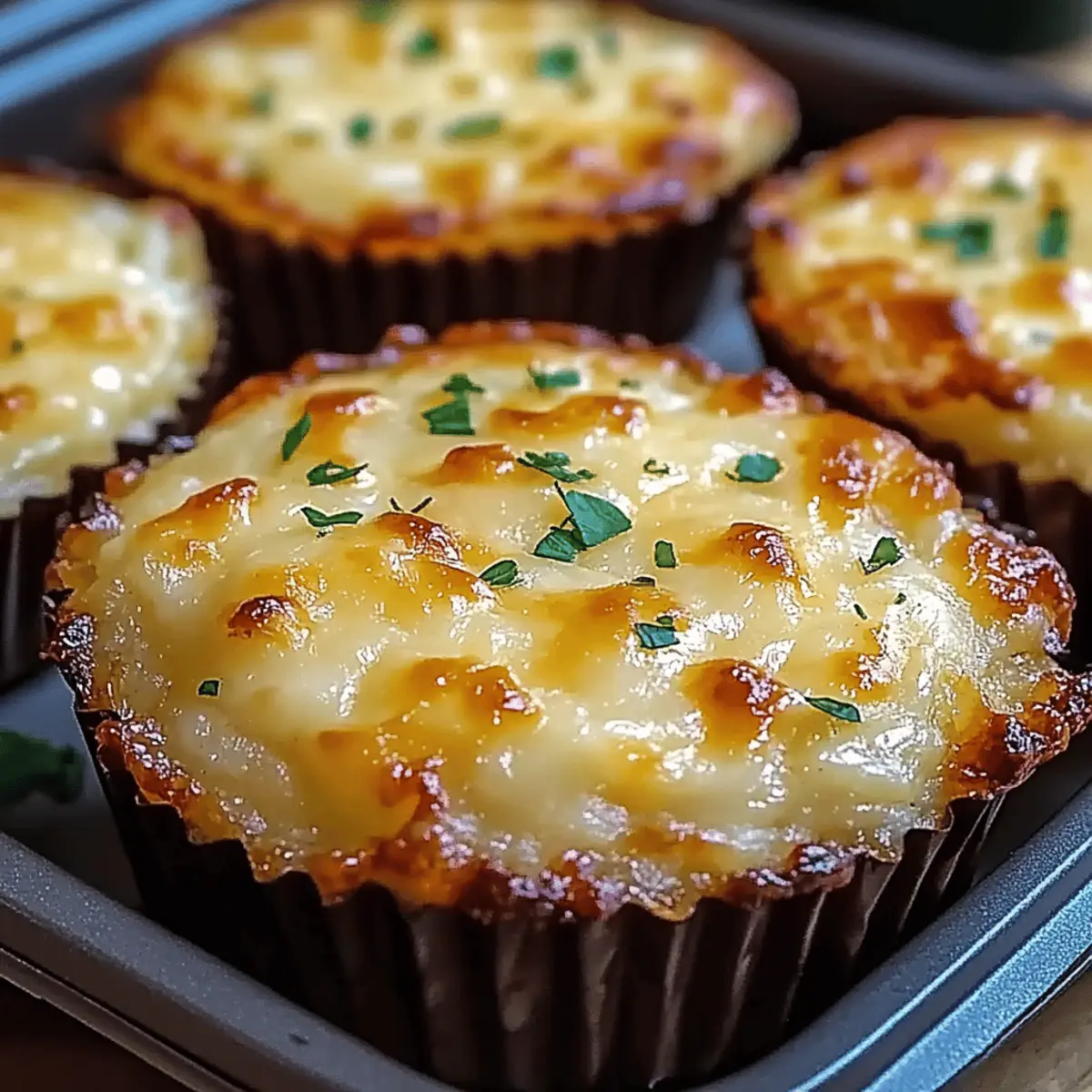 Cheesy Mashed Potato Muffins