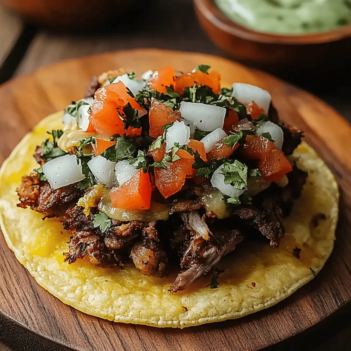 Mexican Tostadas de Carne Asada