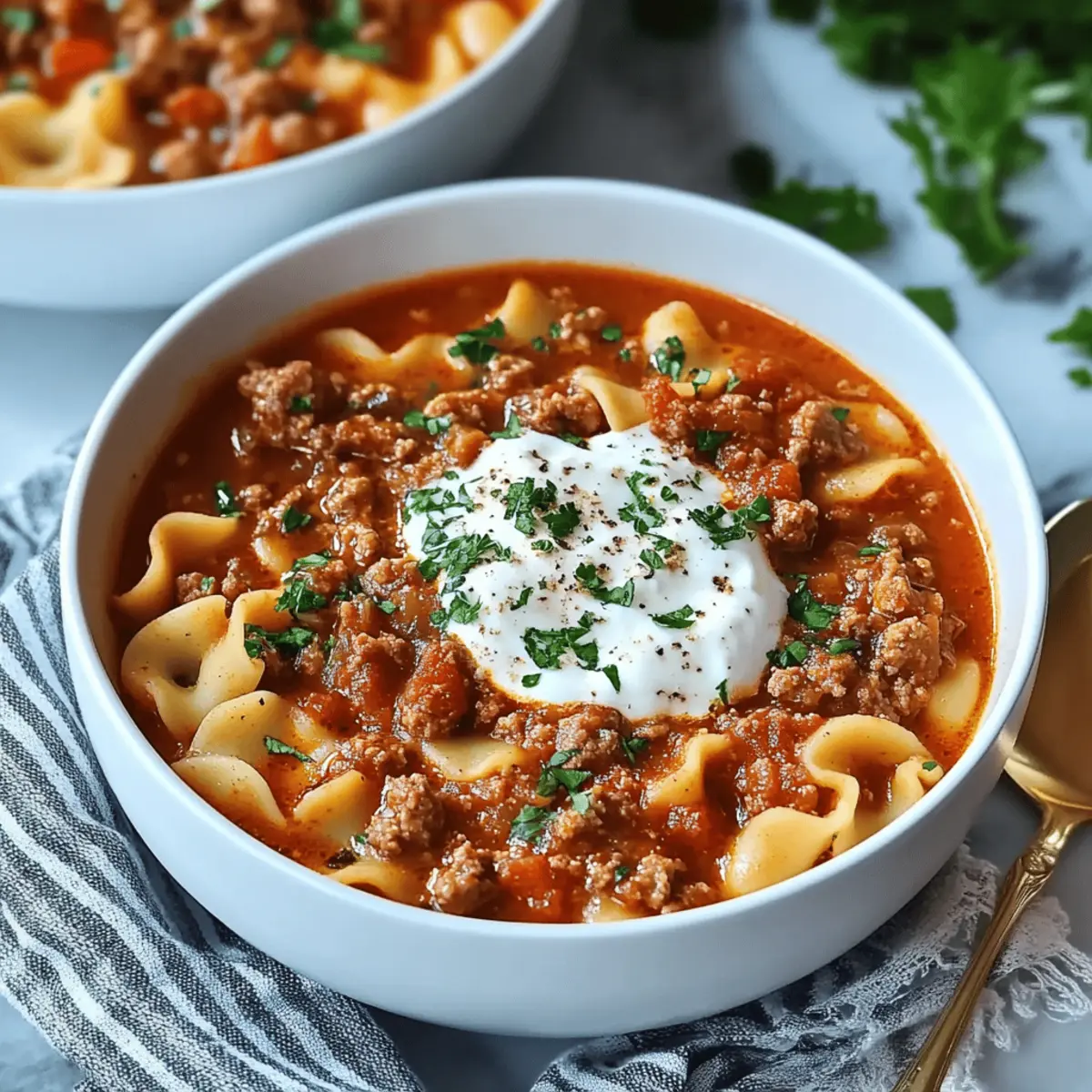 Slow Cooker Lasagna Soup