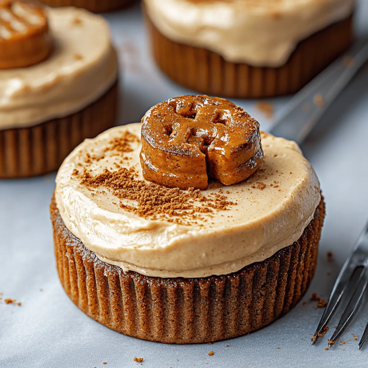 No Bake Mini Biscoff Cheesecakes