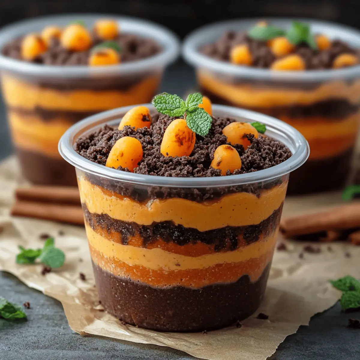 Pumpkin Patch Dirt Cups