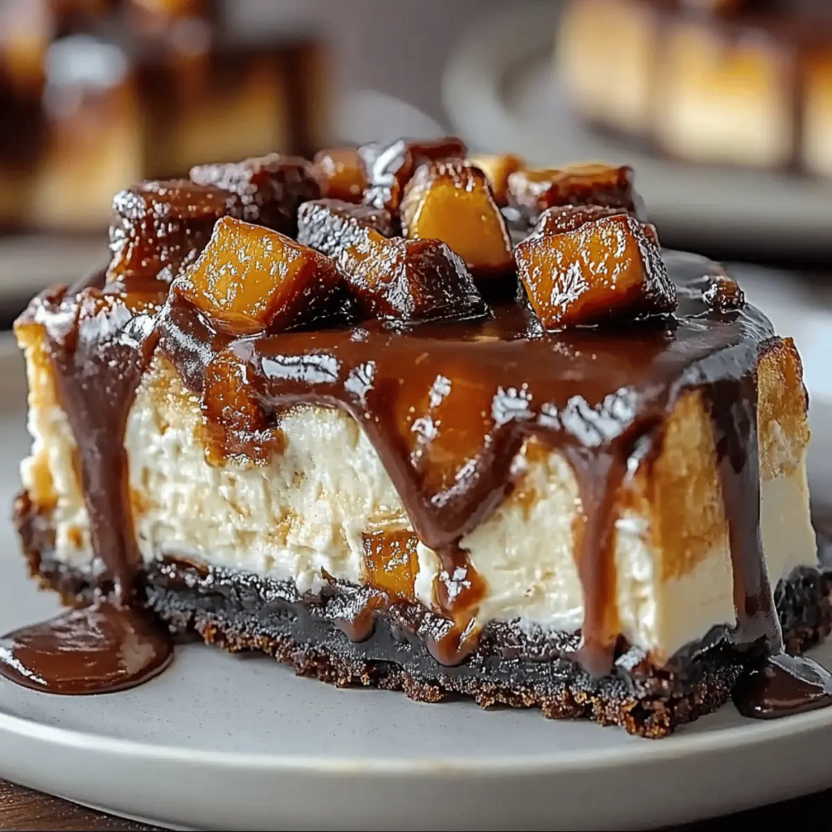 Caramel Brownie Cheesecake