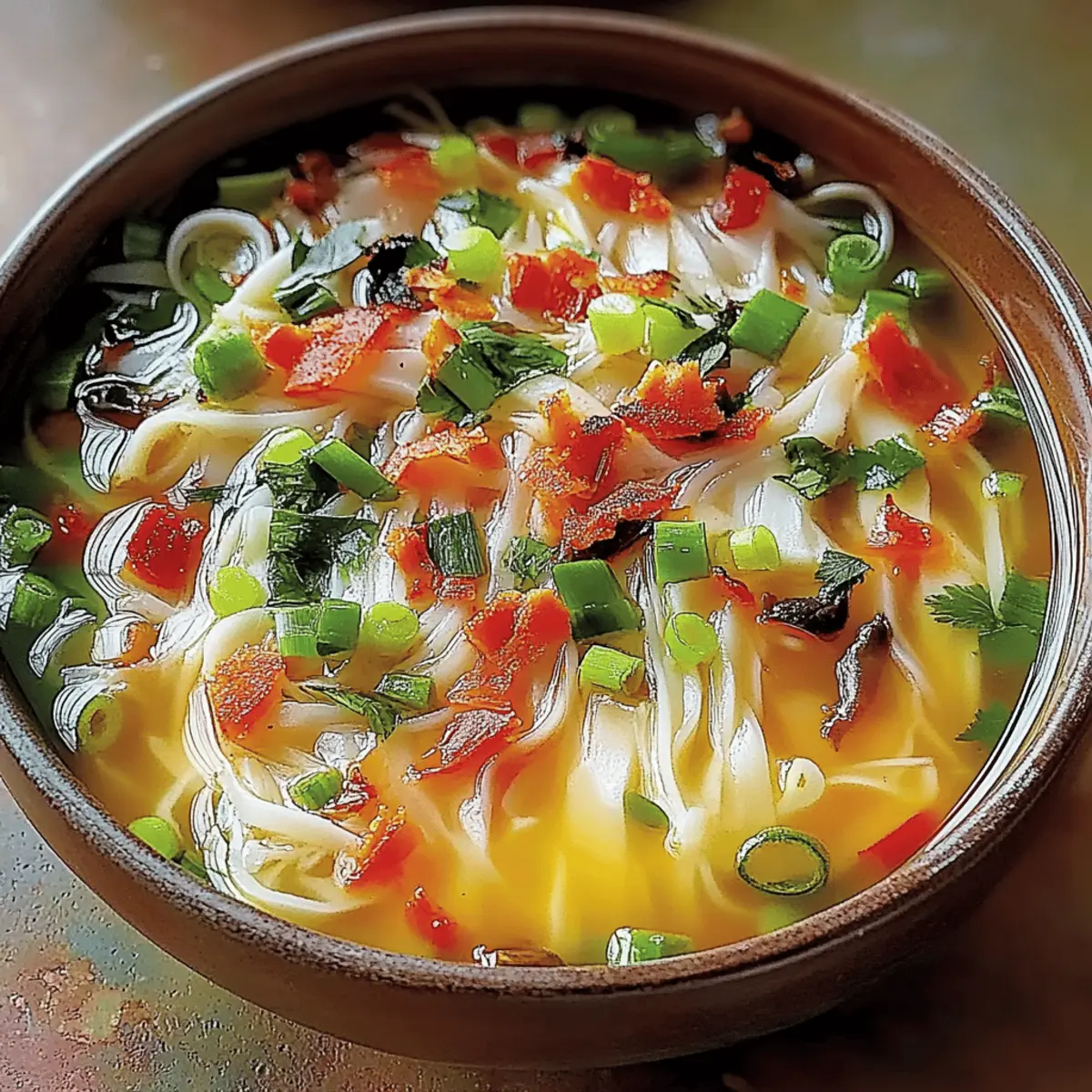Ginger Garlic Chicken Noodle Soup