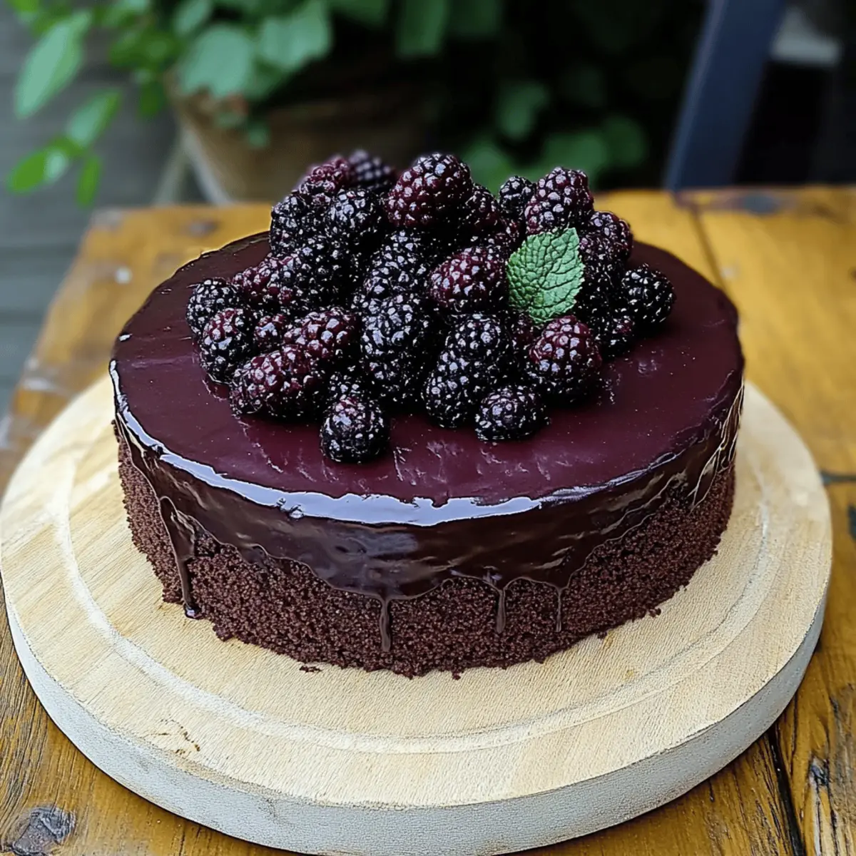 Blackberry Velvet Gothic Cake