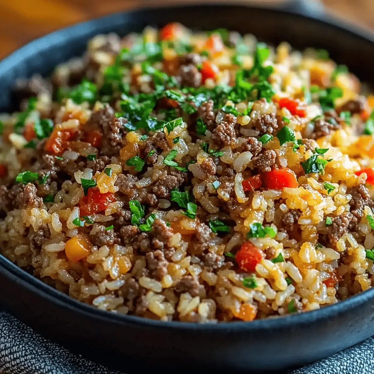 Dirty Rice with Ground Beef