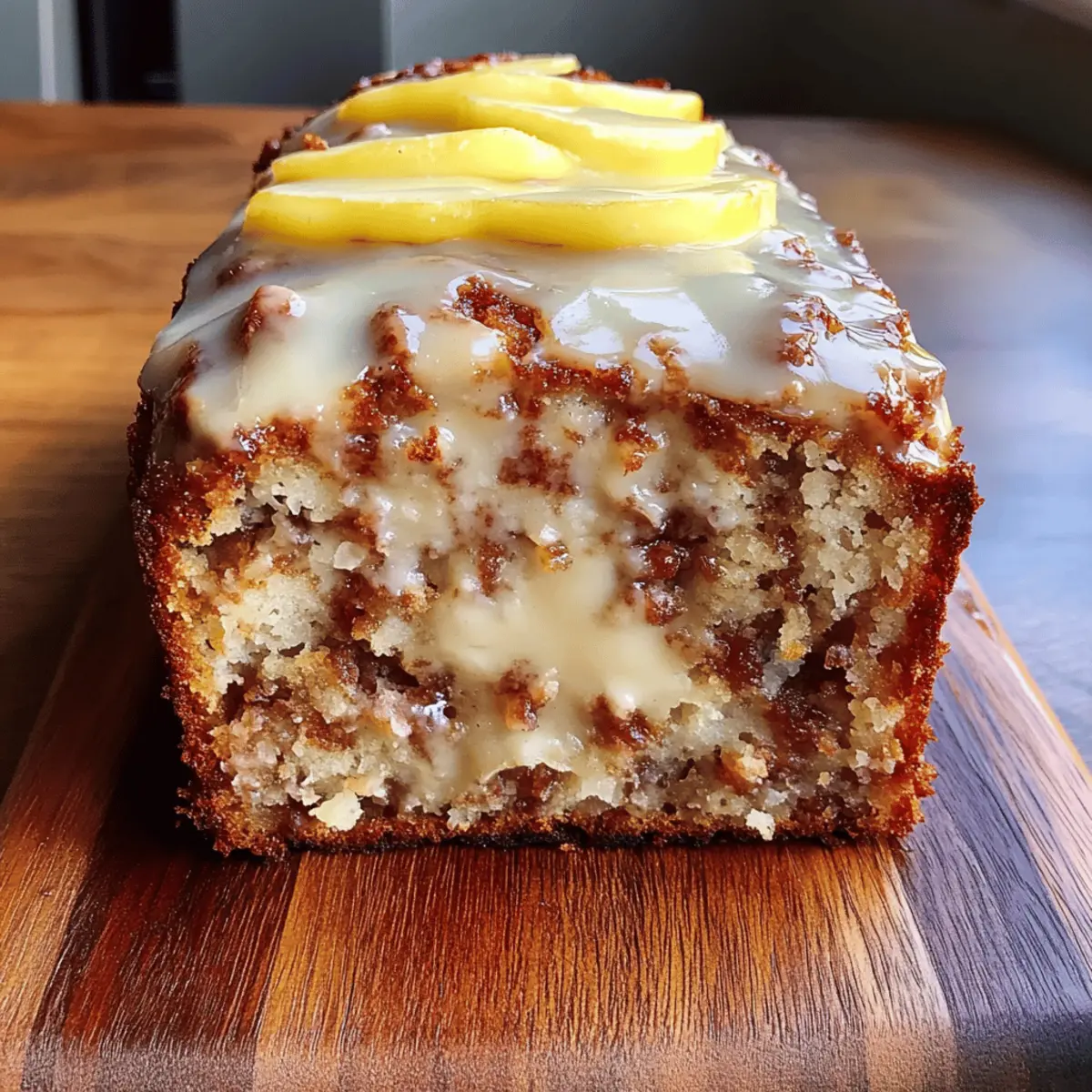 Cinnamon Roll Banana Bread