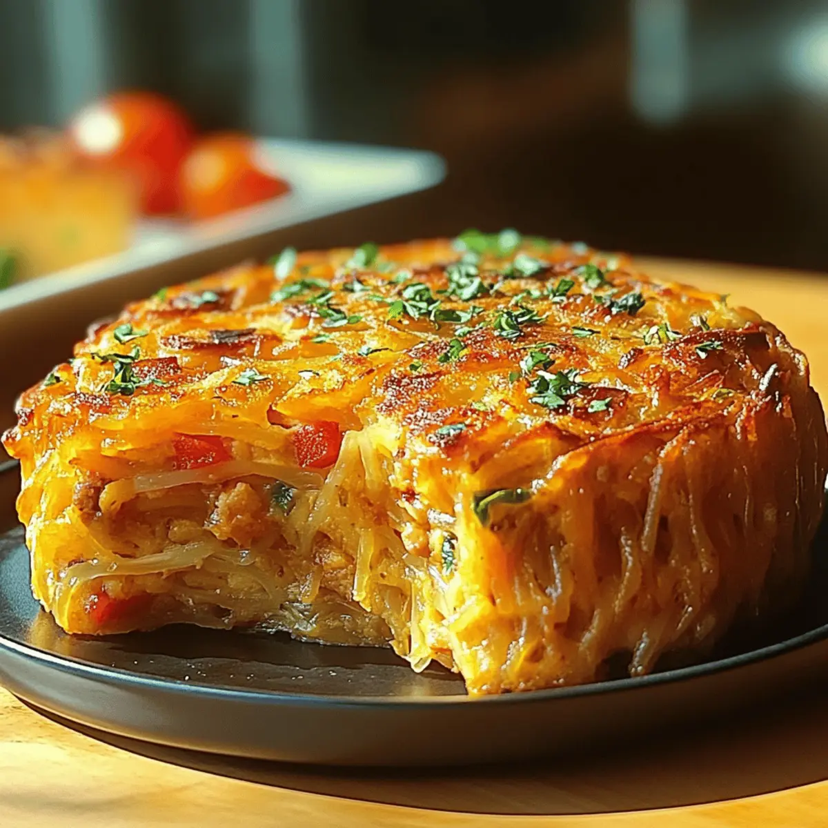 Breakfast Veggie Crinkle Cake