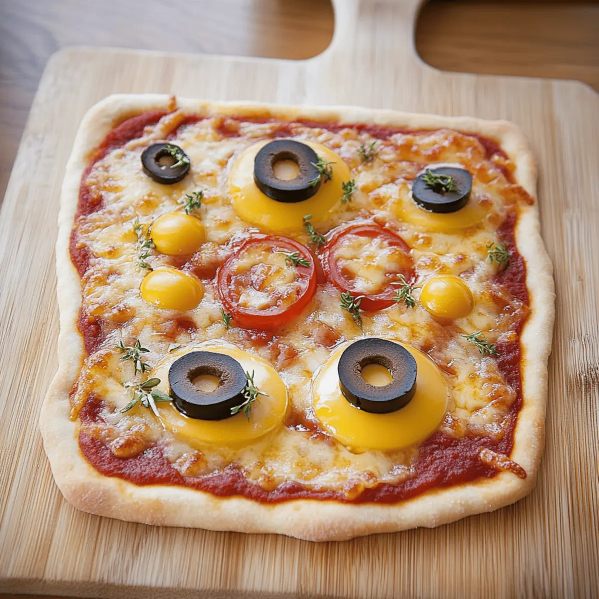 Monster Face Pizza