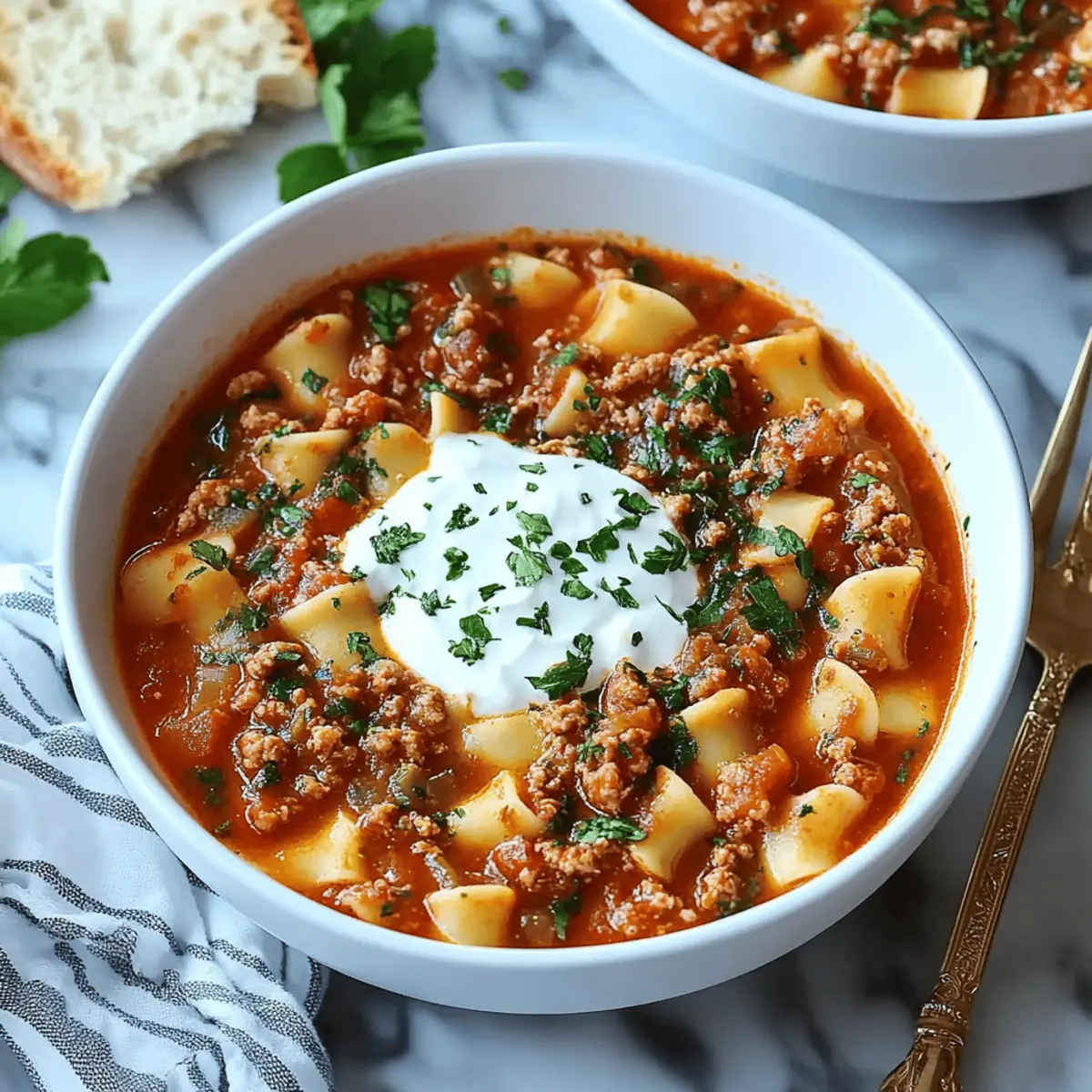 Slow Cooker Lasagna Soup