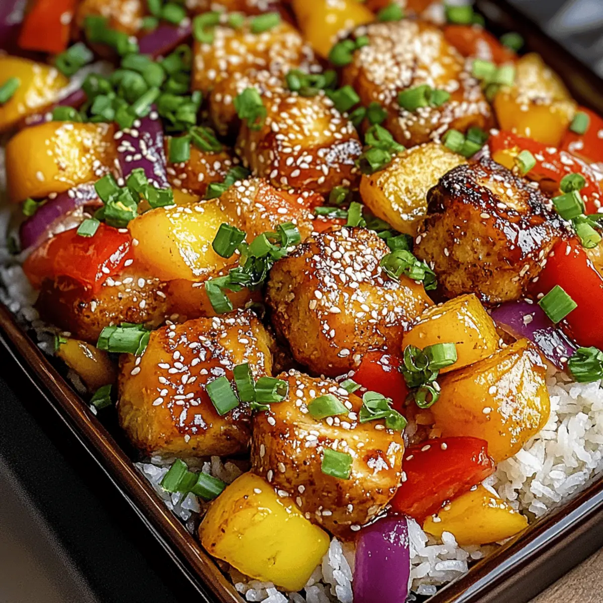 Sheet Pan Teriyaki Chicken and Pineapple