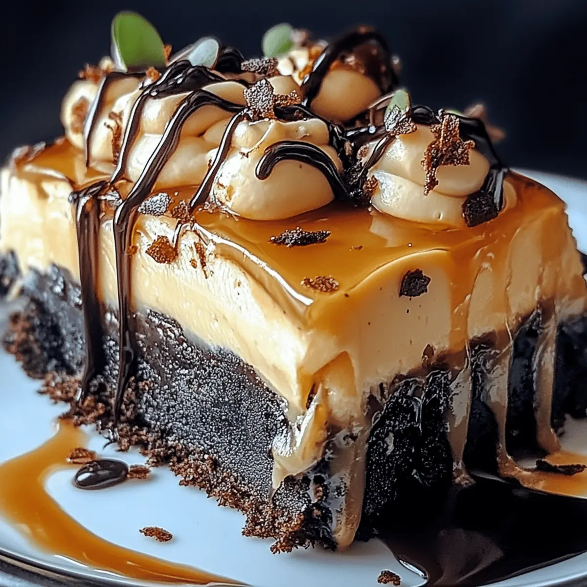 Milky Way Caramel Cheesecake Brownies