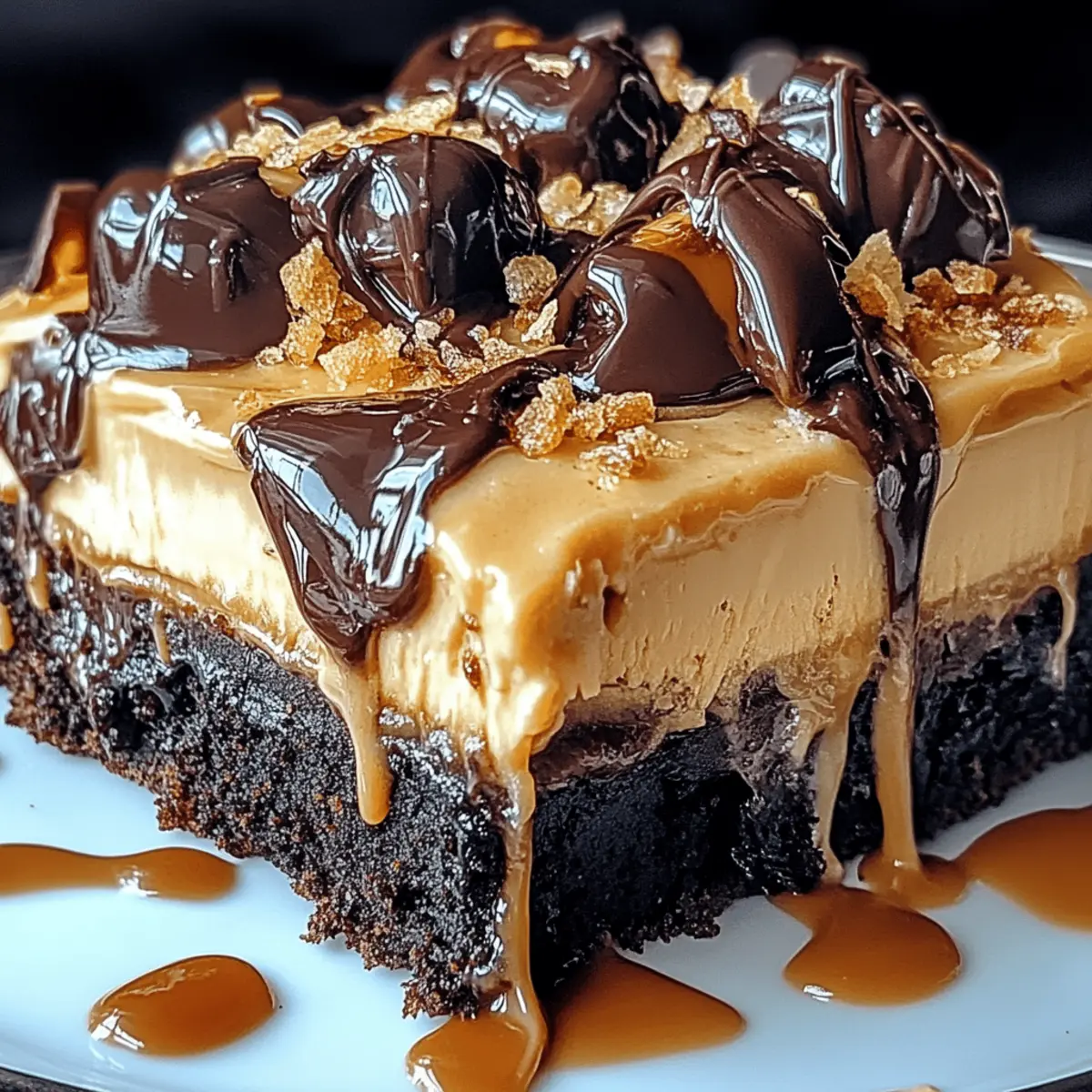 Milky Way Caramel Cheesecake Brownies