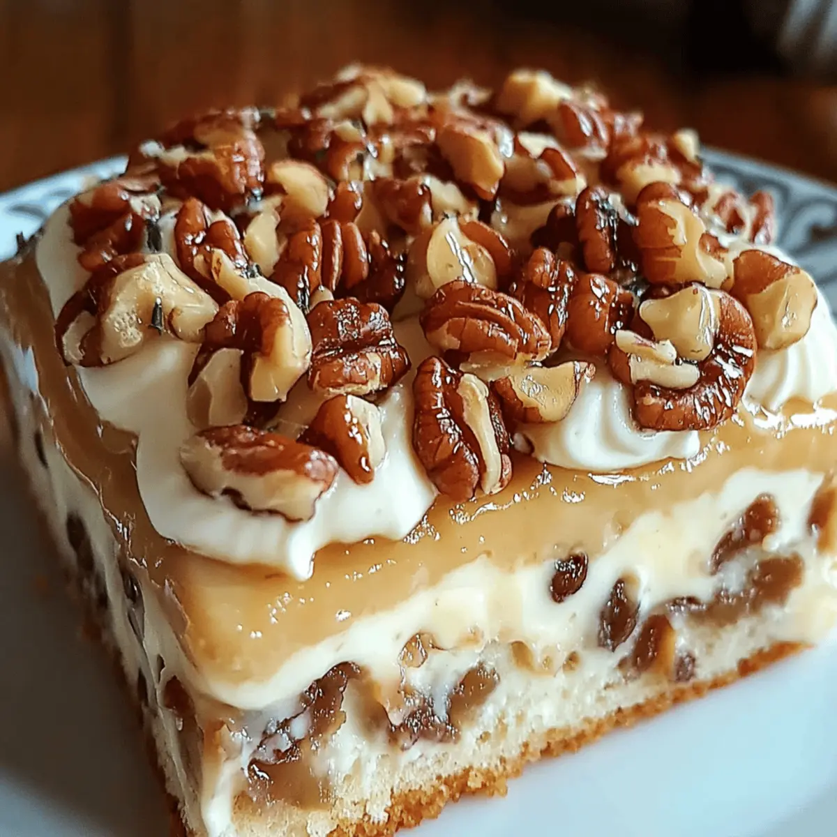 Butter Pecan Praline Poke Cake