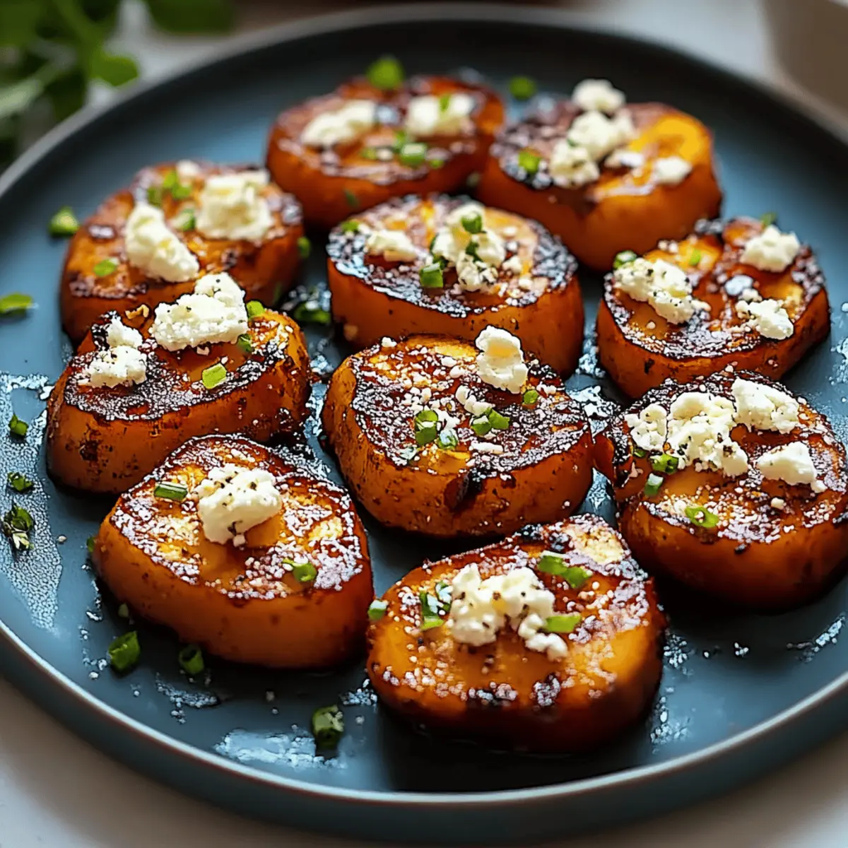 Honey Feta Sweet Potato Rounds