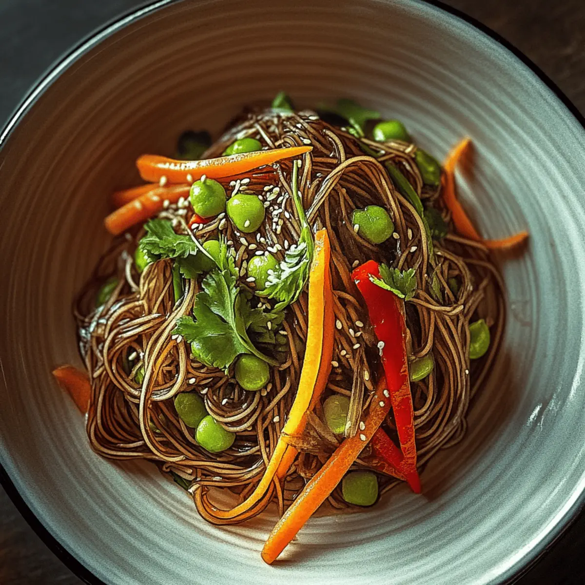 Cold Teriyaki Noodles Salad