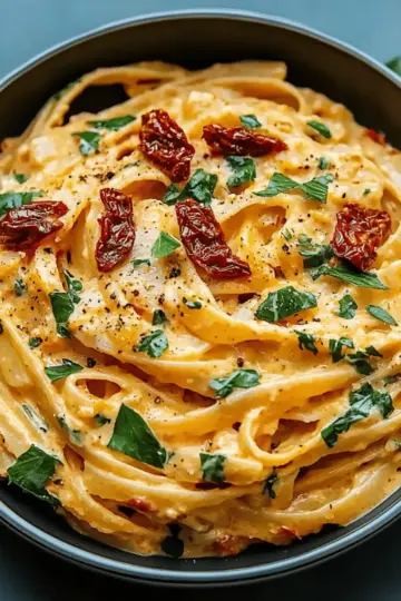 Creamy Sun-Dried Tomato Vegan Pasta