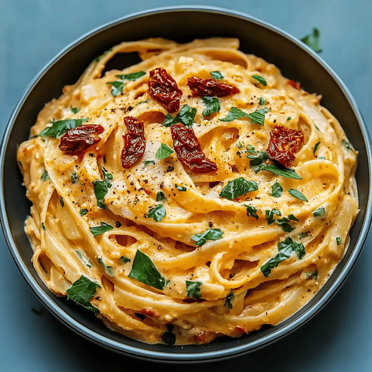 Creamy Sun-Dried Tomato Vegan Pasta