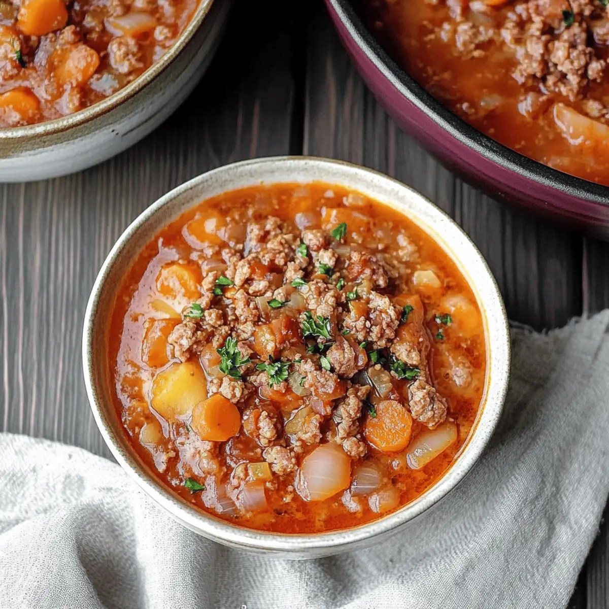 Beef Cabbage Barley Soup