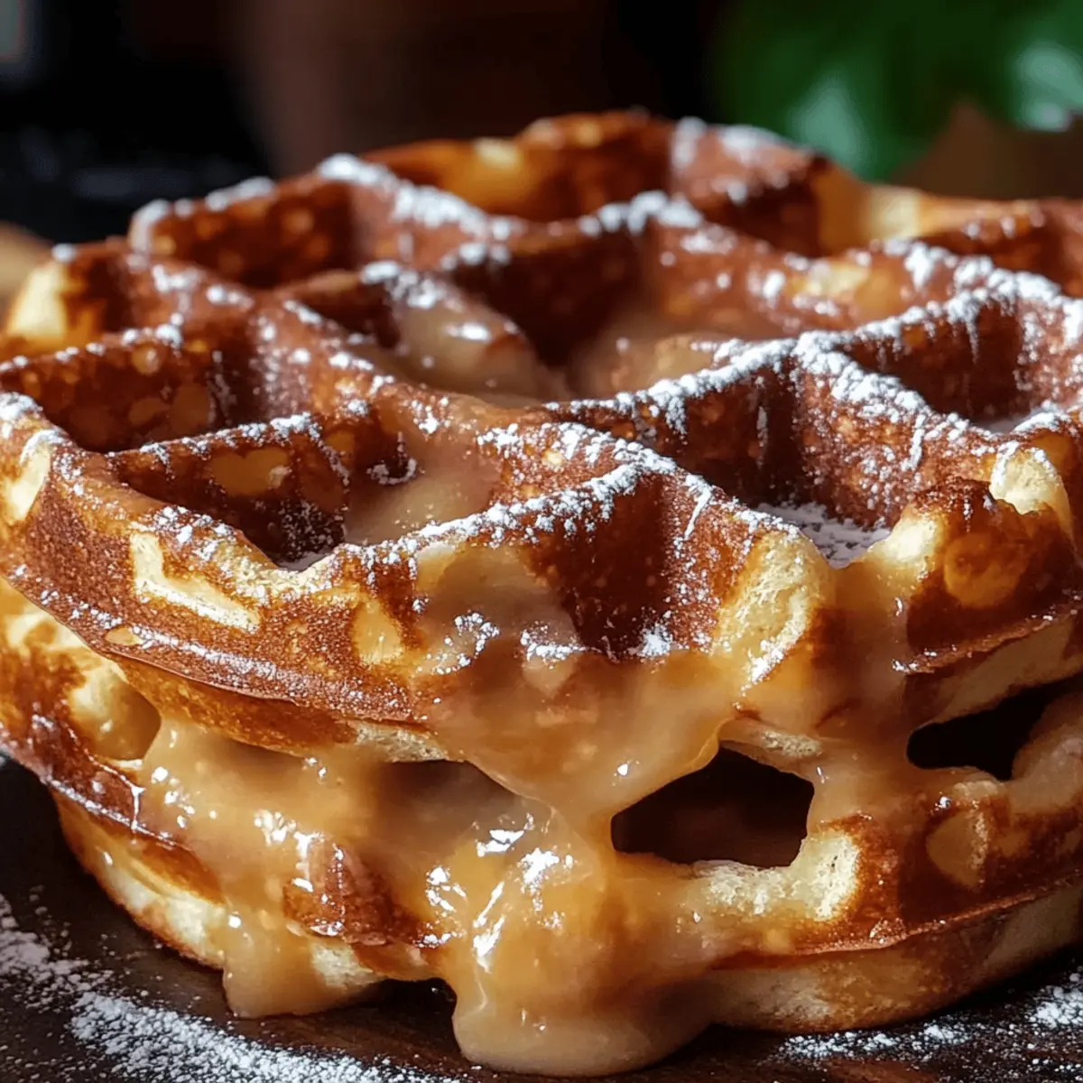 Apple Fritter Waffle Donuts
