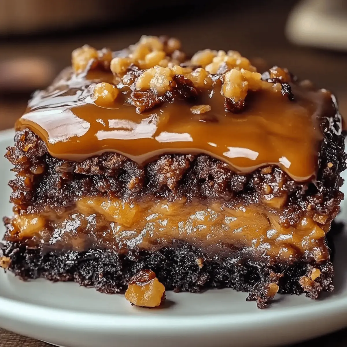 Chocolate Caramel Dump Cake