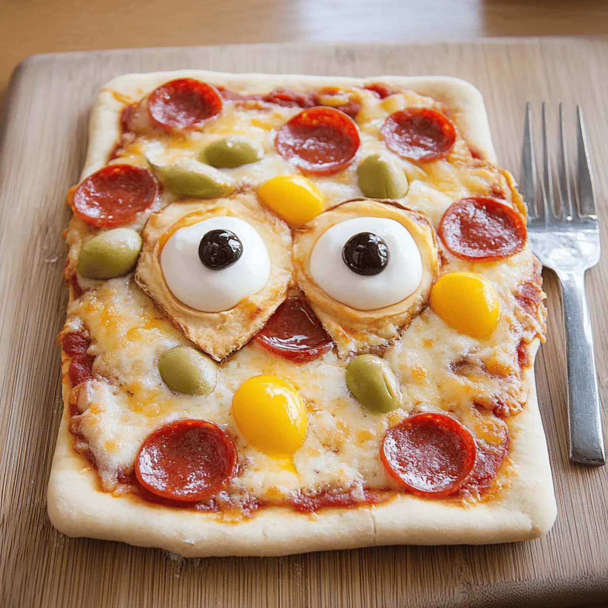 Monster Face Pizza