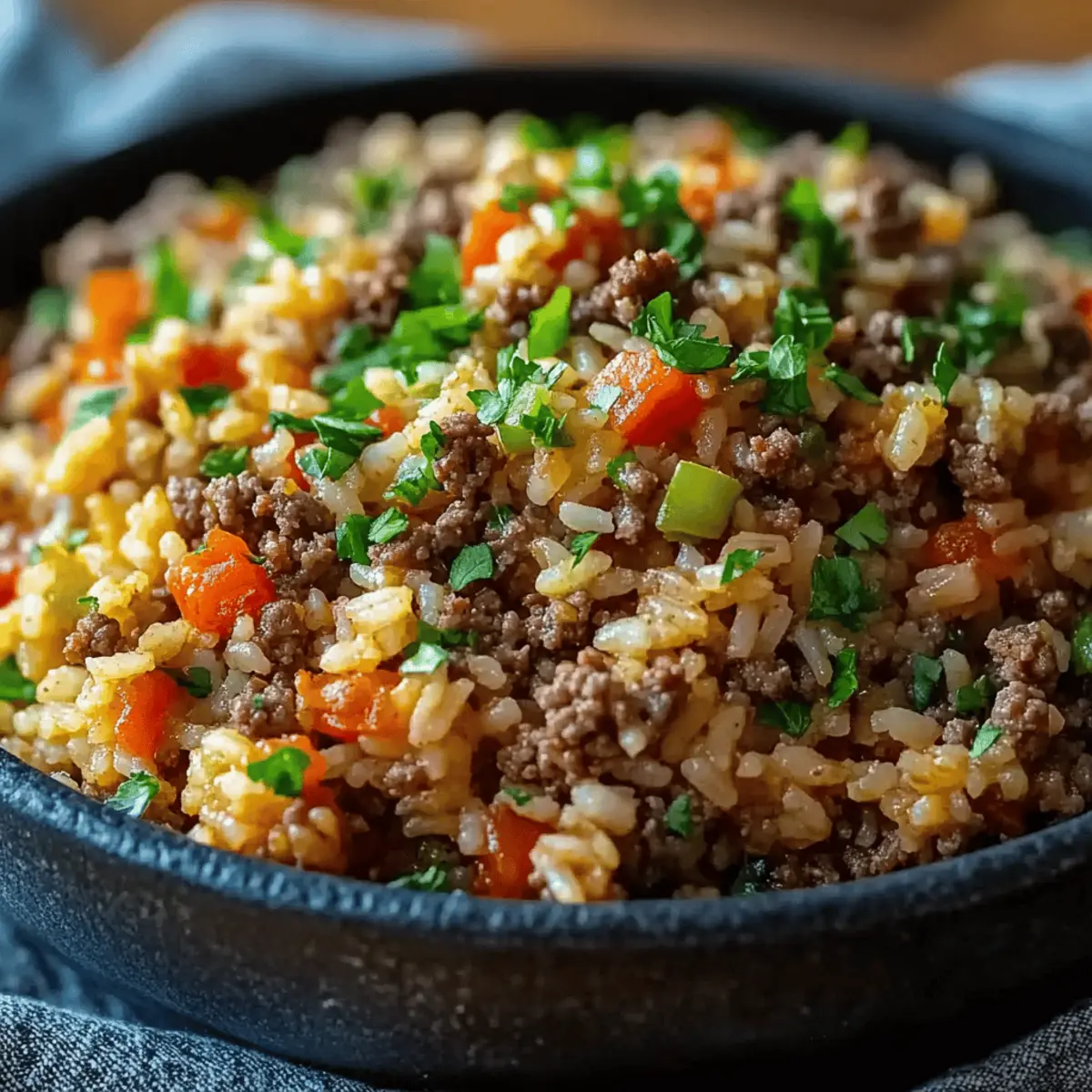 Dirty Rice with Ground Beef