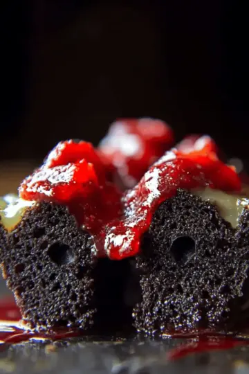 Bleeding Black Cupcakes