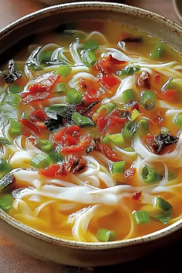 Ginger Garlic Chicken Noodle Soup