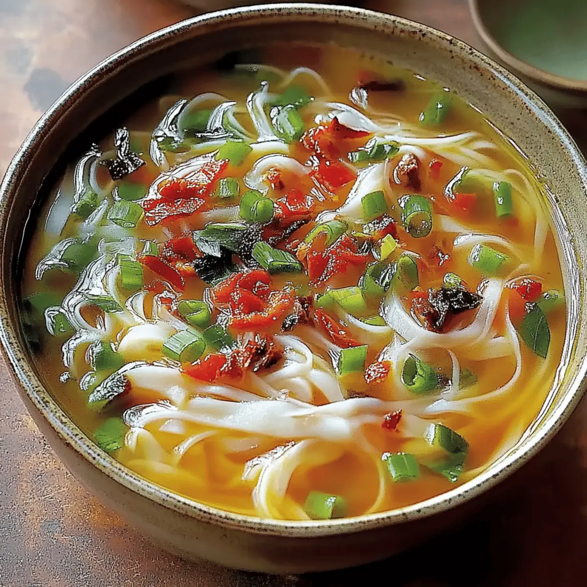 Ginger Garlic Chicken Noodle Soup